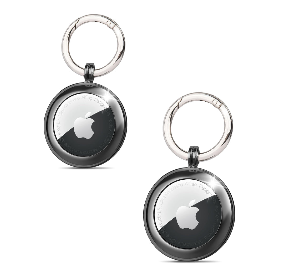 AirTag-Schlüsselanhänger aus Metall, kompatibel mit Apple AirTag, Airtag-Stossstange, Apple AirTag-H