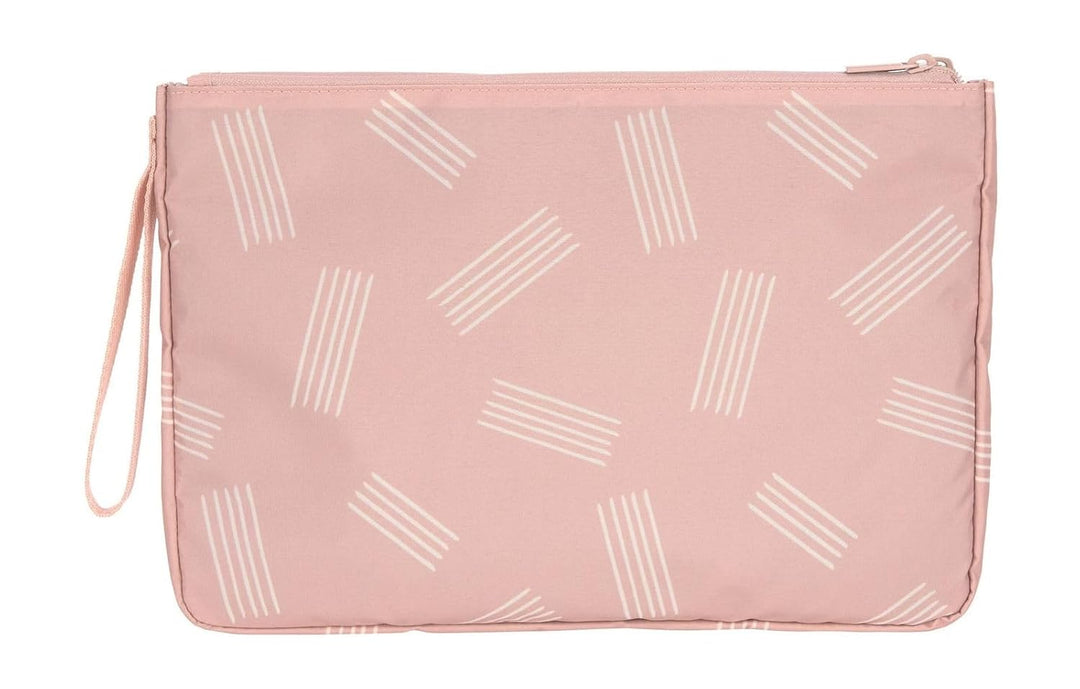LÄSSIG Baby Windeltasche mit Wickelunterlage für unterwegs/Casual Changing Organizer Soft Stripes Ro