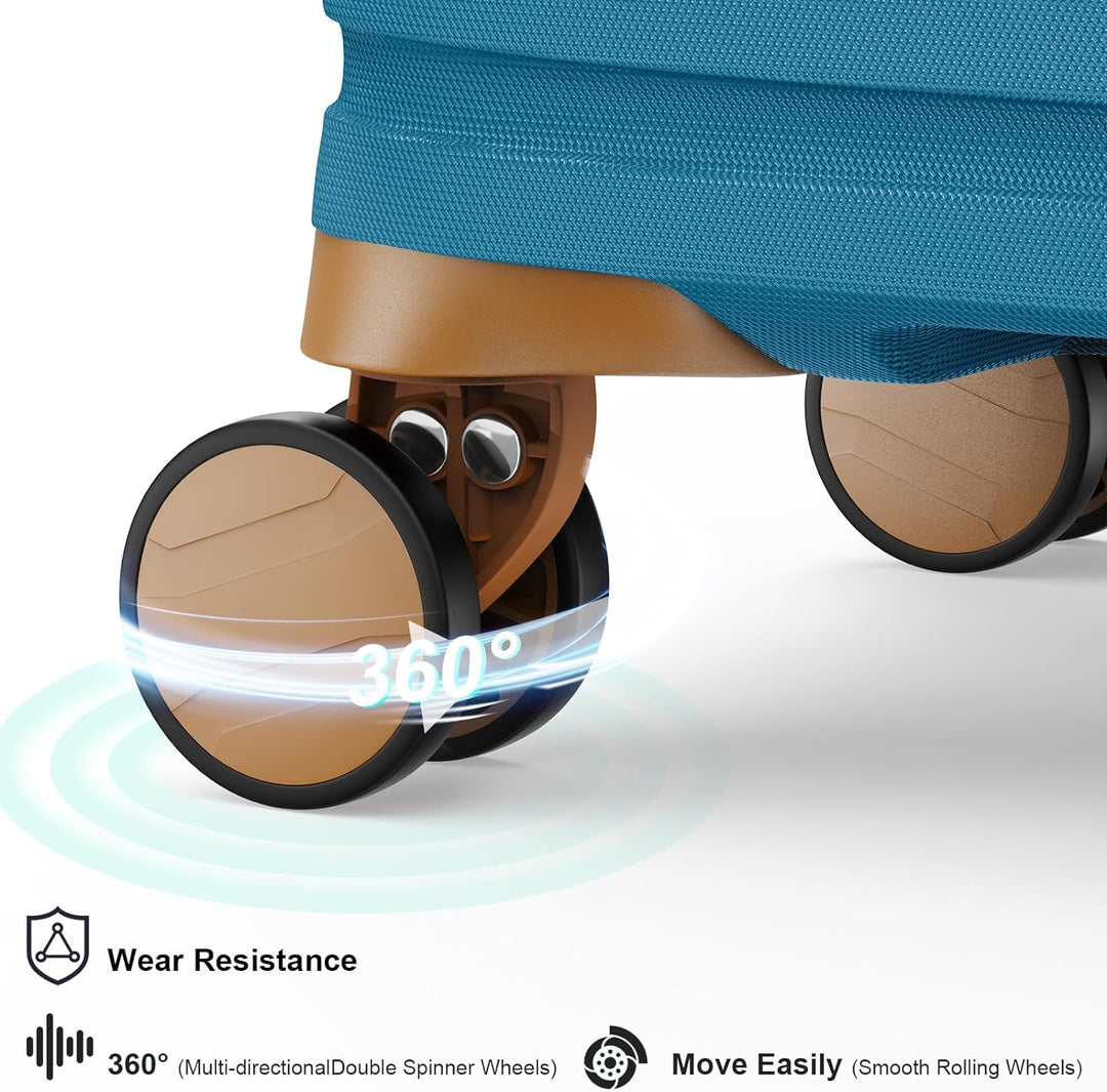 Joyway Koffer Reisekoffer von ABS Hartschalen Erweiterbar Trolley Kofferset mit TSA Schloss und 4 Ro