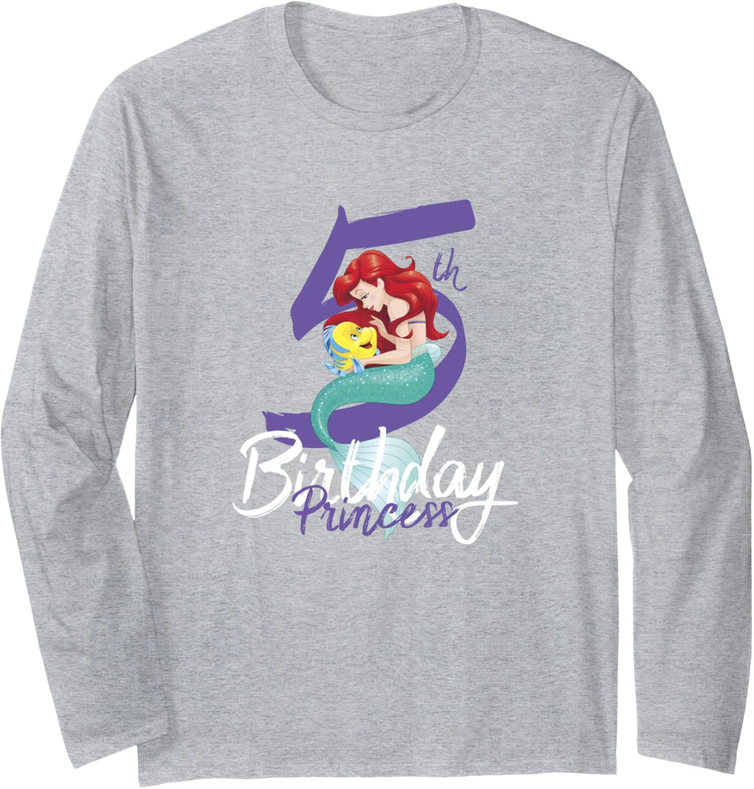 Disney Little Mermaid Ariel 5th Birthday Princess Langarmshirt