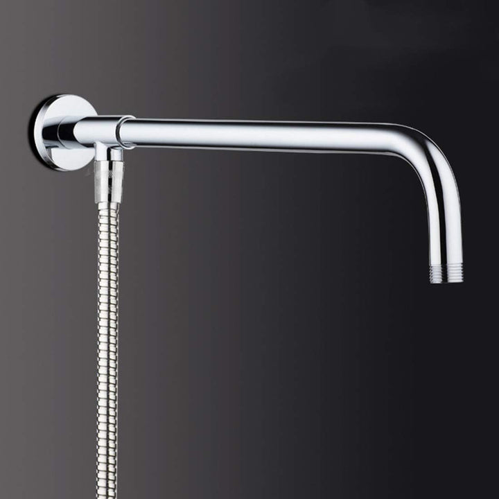 Melairy Verchromter, glänzend hängender Duscharm mit Messinghalterung 37 cm Wandmontage Duscharm aus