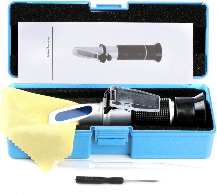 Refraktometer Zucker 0–90%, Handheld-Brix-Refraktometer, hochgenaue Brix-Messung mit ATC für Obst, G