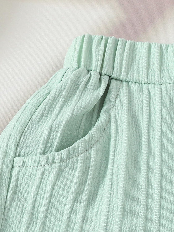 Kleinkind Baby Mädchen Kleidung Blumen Rüschen T-Shirts Tops Shorts Süsse Sommer Kleidung Sets 18-24