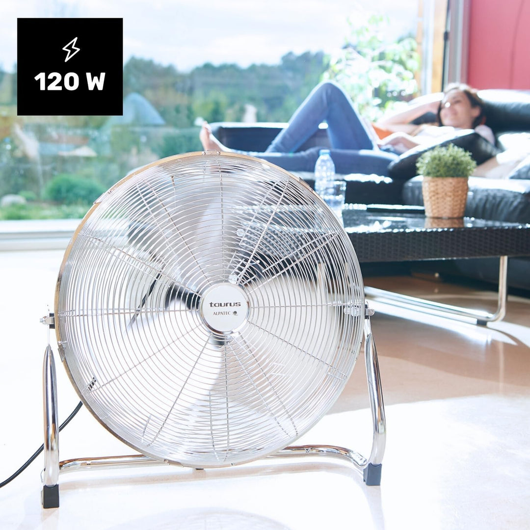 Taurus Alpatec Luftsprudler SIROCCO 18, 944656, 120 W, 45 cm Durchmesser, Chrom