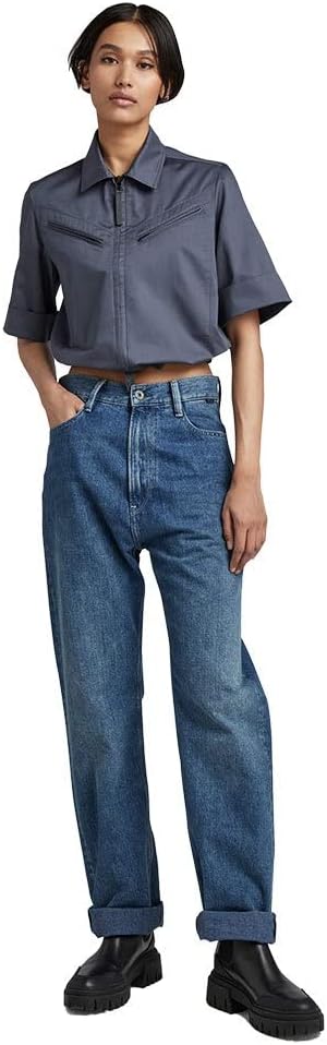 G-Star Damen Flight Top Shirts L Blau (Fantem Blue D22154-d197-863), L Blau (Fantem Blue D22154-d197