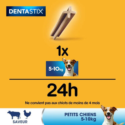 Pedigree Dentastix Daily Oral Care Kaustäbchen für kleine Hunde, für eine gute Mundhygiene, 10 Packu