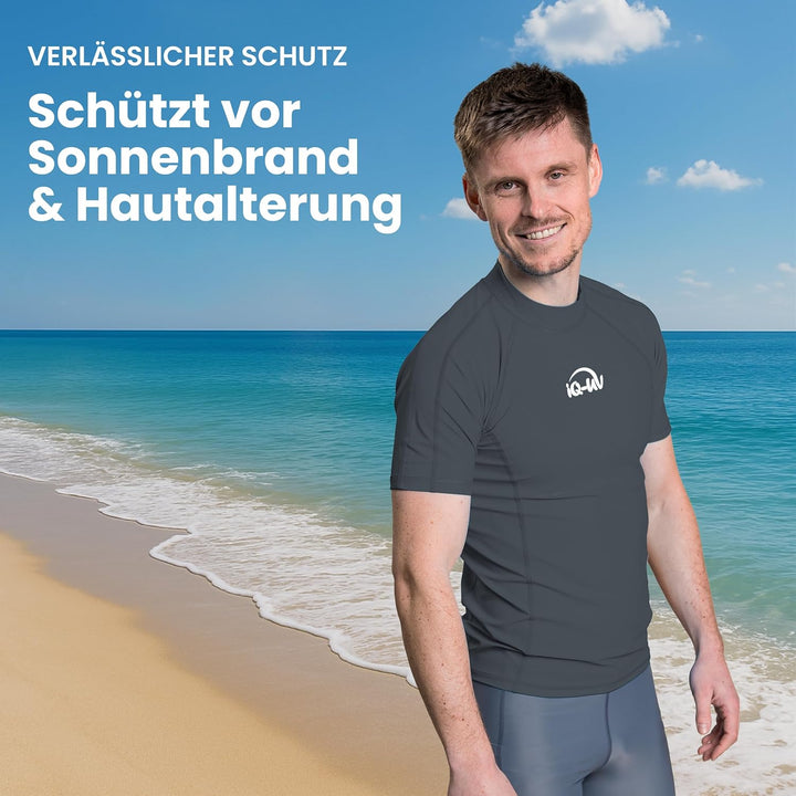 iQ-UV Shirt Herren Slim Fit Grau (Ash) S, Grau (Ash) S
