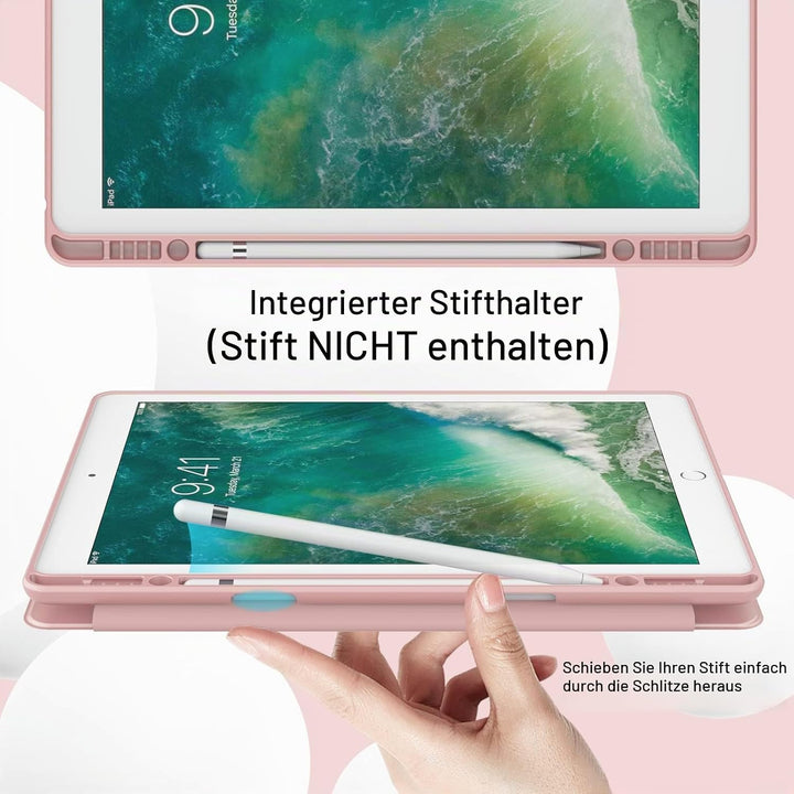 JETech Hülle für iPad Pro 12,9 Zoll (Modell 2015/2017, 1./2. Generation) mit Stifthalter, Dünne Tabl