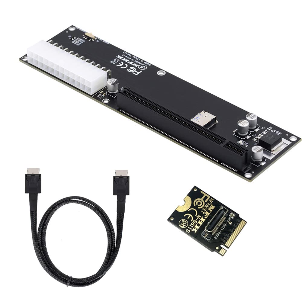 NFHK PCI-E 3.0 M.2 M-Key zu Oculink SFF-8612 SFF-8611 Host Adapter für GPD Win Max2 Externe Grafikka
