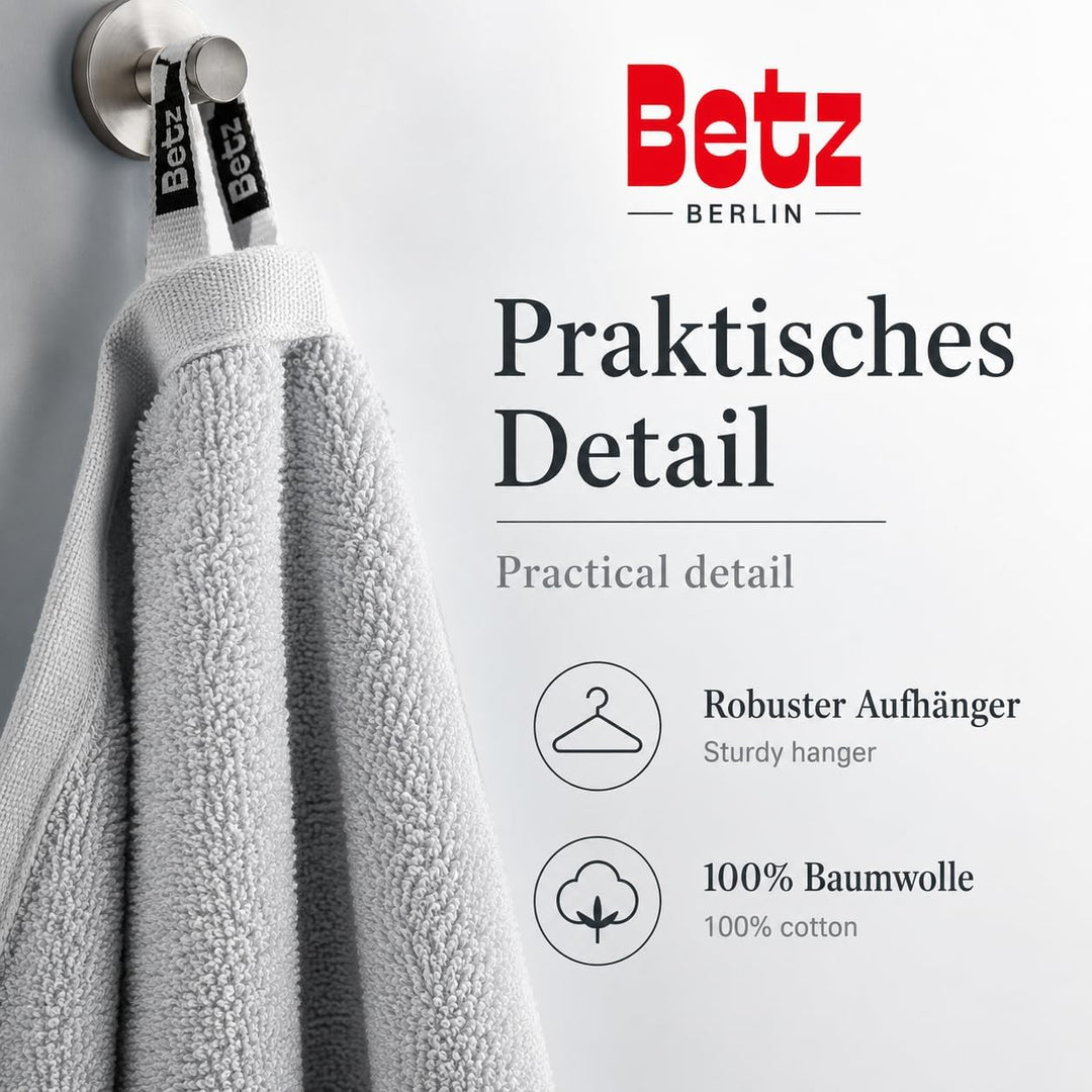 Betz 12 TLG. Handtuch Set Berlin 100% Baumwolle 2 Liegetücher 4 Handtücher 2 Gästetücher 2 Seiflappe