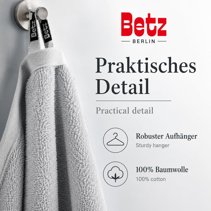 Betz 12 TLG. Handtuch Set Berlin 100% Baumwolle 2 Liegetücher 4 Handtücher 2 Gästetücher 2 Seiflappe