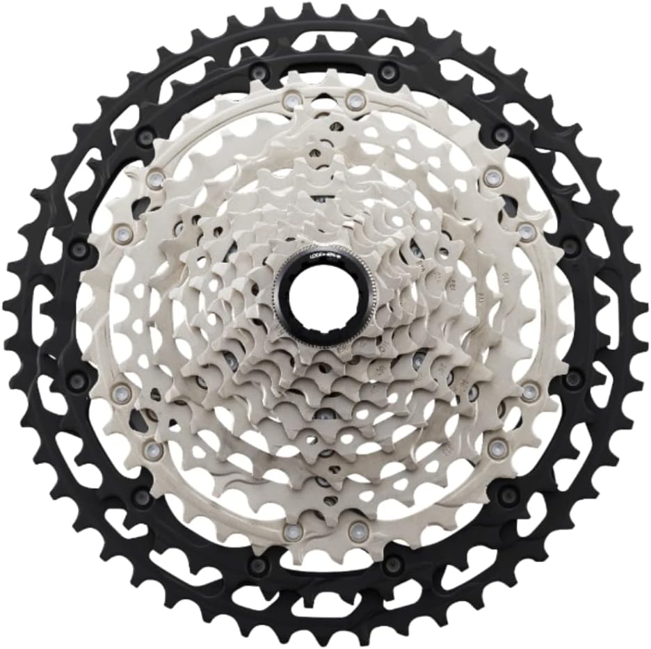 Shimano XT CS-M8100 Cassette - 12-Speed, Silver/Black, Mirco Spline 12-fach, 12-fach