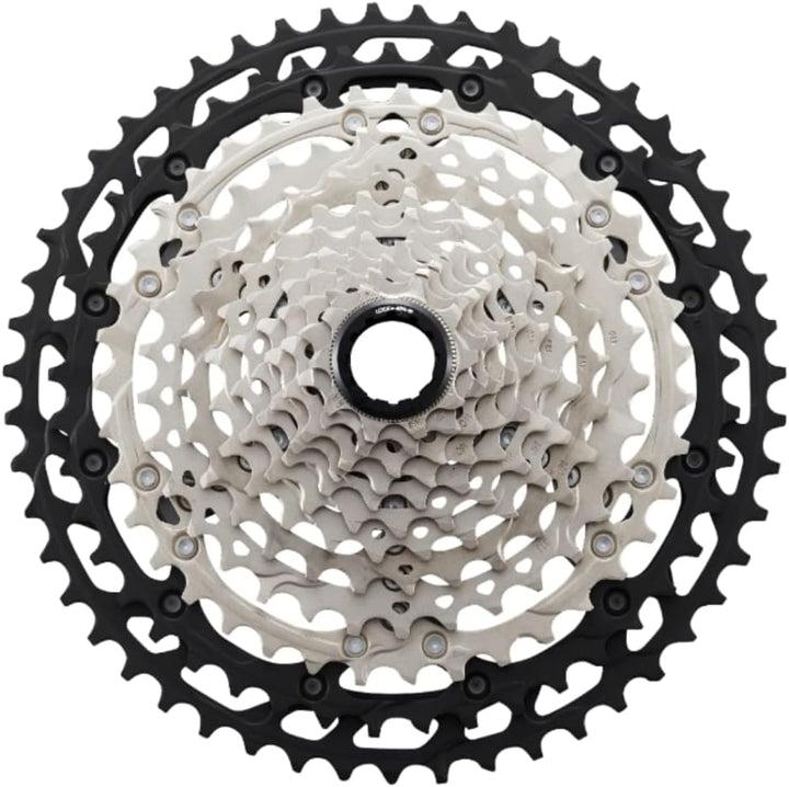 Shimano XT CS-M8100 Cassette - 12-Speed, Silver/Black, Mirco Spline 12-fach, 12-fach