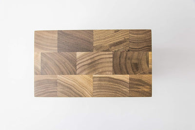 Schubica Messerblock BLOQ 701 unbestückt | Magnetblock Holz für 6 Messer | Nussbaum Messerleiste | M