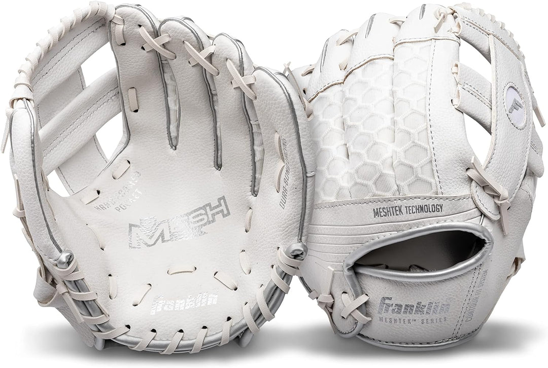 Franklin Sports Kids Baseball Gloves - Meshtek Child's Tball Glove + Ball Set - Boys + Girls Teeball