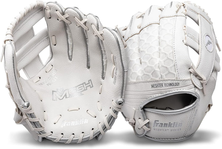 Franklin Sports Kids Baseball Gloves - Meshtek Child's Tball Glove + Ball Set - Boys + Girls Teeball