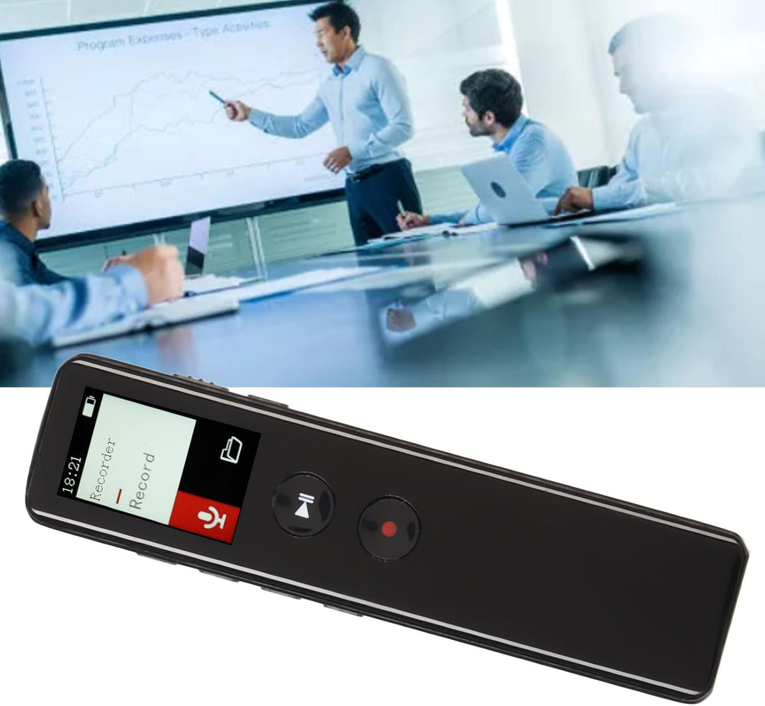 Digitaler Diktiergerät mit Lautsprecher Bluetooth 5.0, Grosser Speicher, Rauschunterdrückung, Multif
