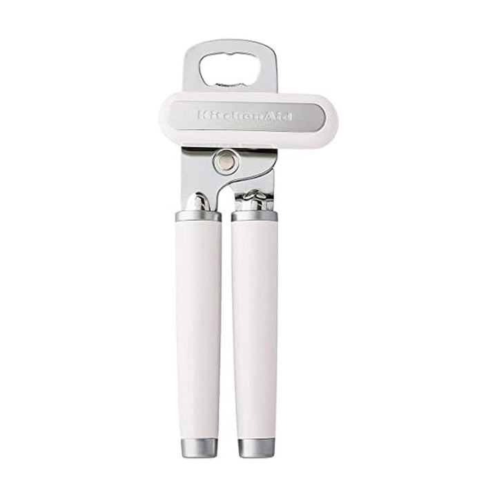 KitchenAid KE199OHWHA Klassisch Multifunktionaler Dosenöffner/Flaschenöffner, Edelstahl, weiss Einhe