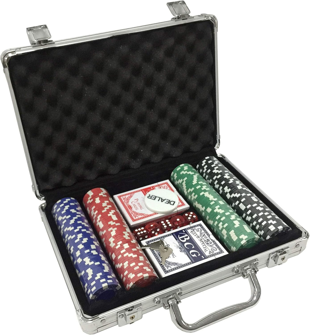 AK Sport 603014 Poker Set Koffer 200-tlg, Aluminium