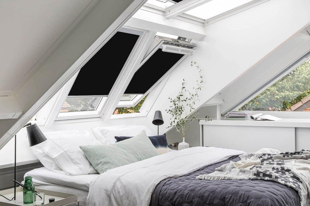 Classic Roof Blinds für VELUX Dachfenster Verdunkelungsrollo Fenstercode FK06 Schwarz