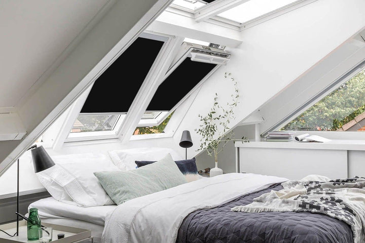 Classic Roof Blinds für VELUX Dachfenster Verdunkelungsrollo Fenstercode FK06 Schwarz