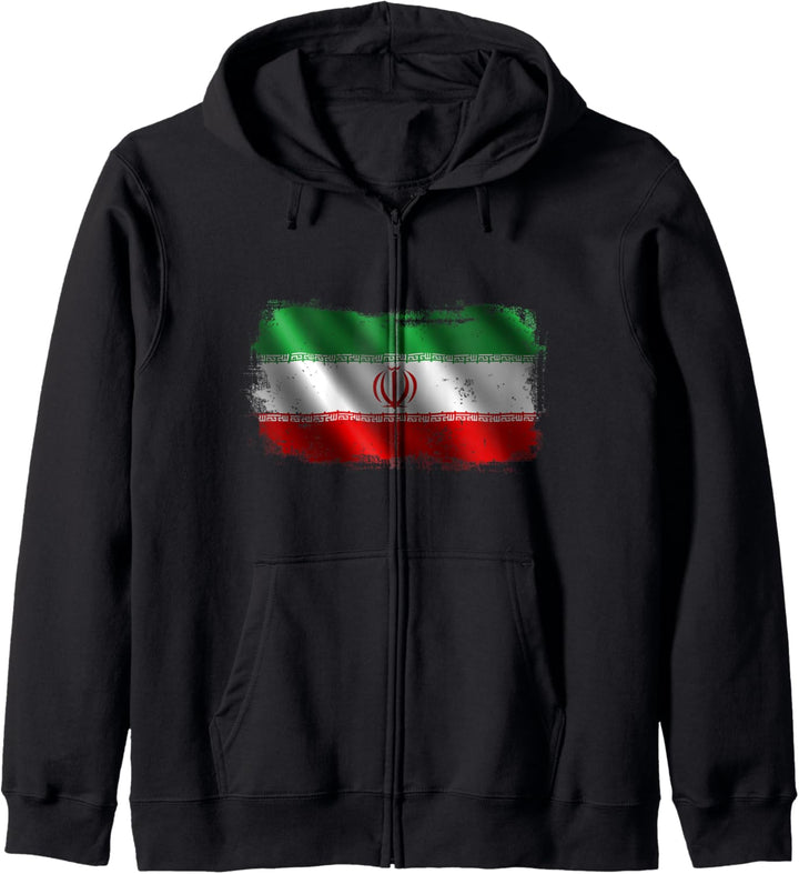 Iran Iranische Nationalflagge Kapuzenjacke