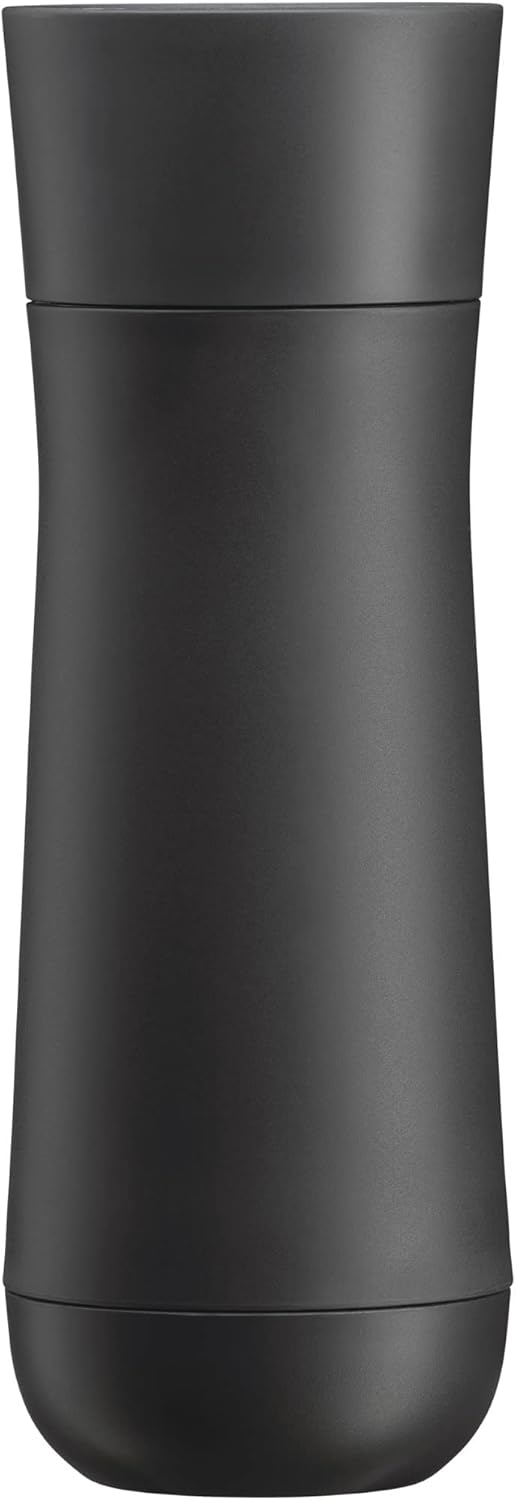 WMF Impulse Isolierbecher 350 ml, Thermobecher mit Automatikverschluss, 360°-Trinköffnung, hält Getr