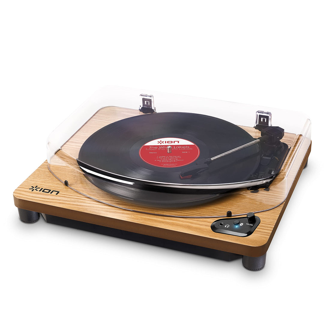 ION Audio Air LP - Vintage USB Bluetooth Plattenspieler mit drei Geschwindigkeitsstufen und Vinyl zu