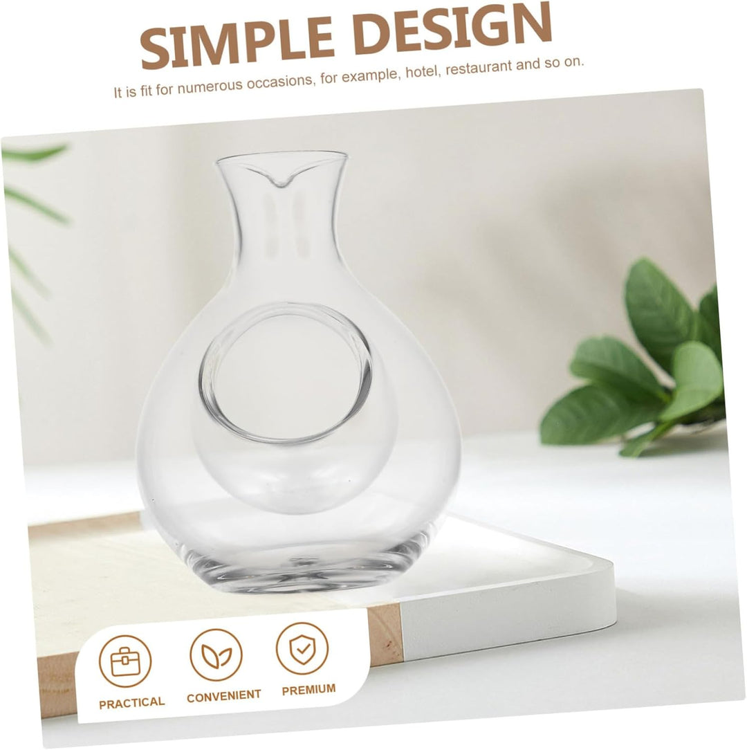 Japanischer Kristallglas Eiswein-dekanter Mit Schrägem Ausguss Transparenter Glas-weinspender Für Ba