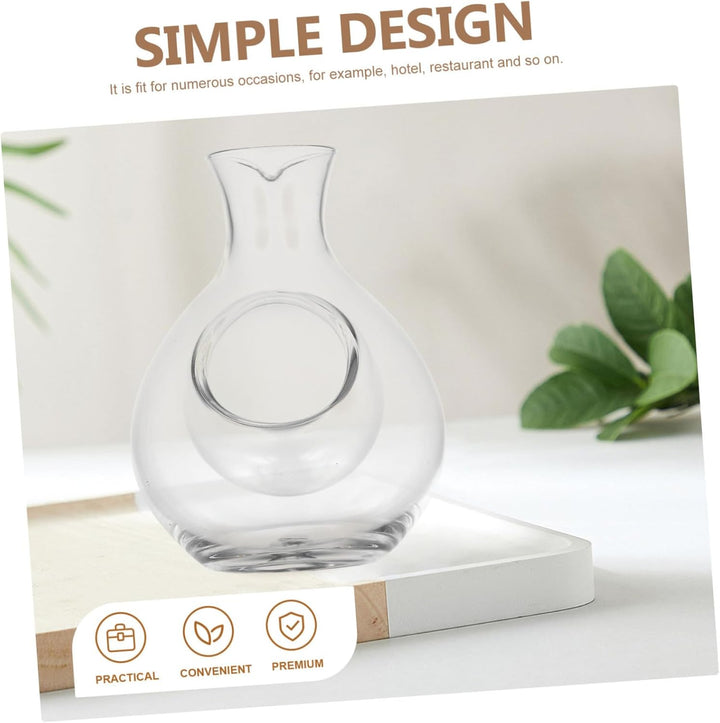 Japanischer Kristallglas Eiswein-dekanter Mit Schrägem Ausguss Transparenter Glas-weinspender Für Ba