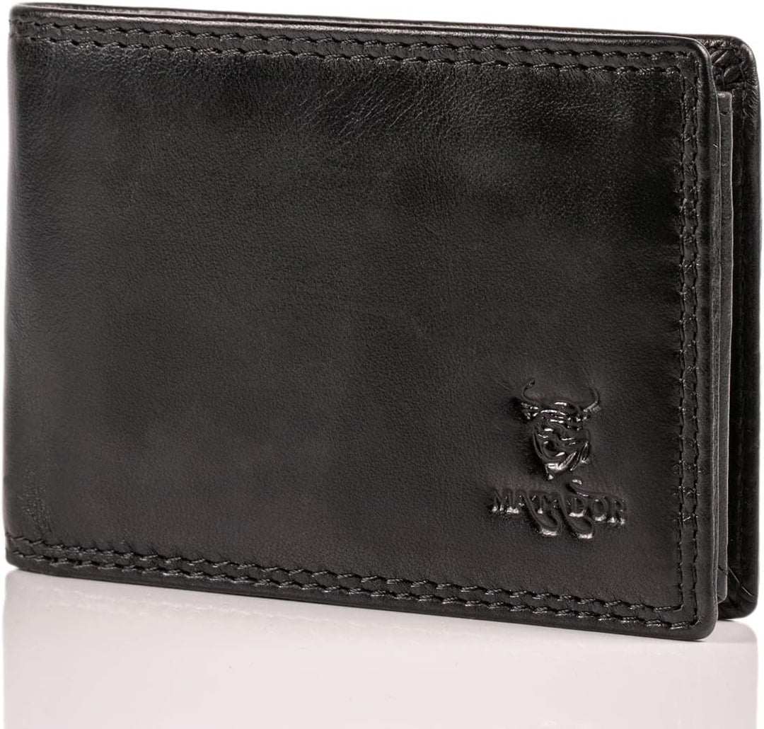 MATADOR Klein Geldbörse Herren Bilbao TüV geprüfter RFID Schutz Minimalist Wallet Männer Portemonnai