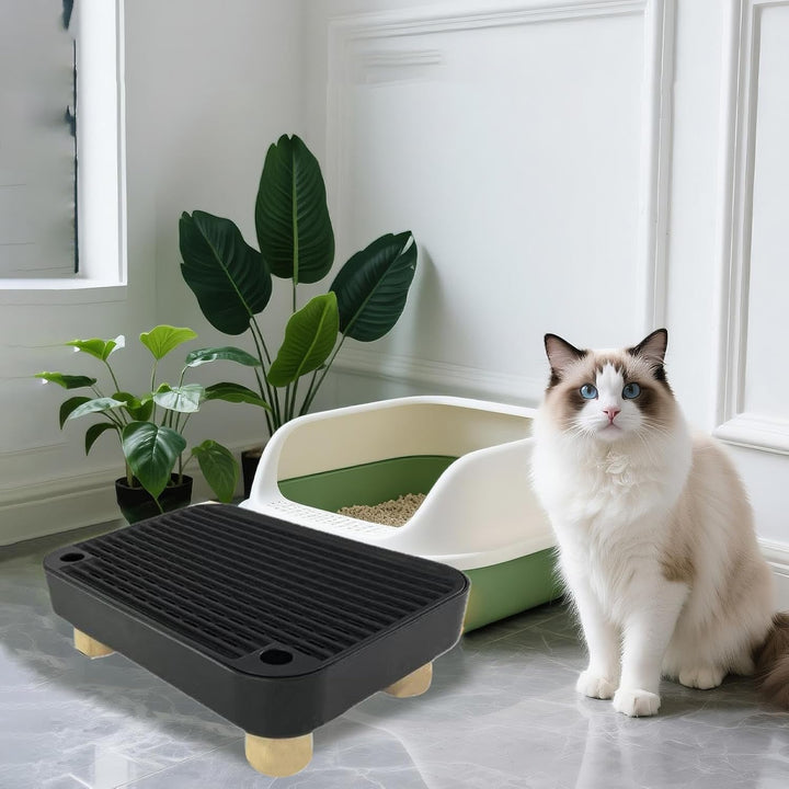 Katzenrampe Für Katzentoilette | Stufe Für Ältere Katzen Mit Filterfunktion | rutschfeste Kätzchen K