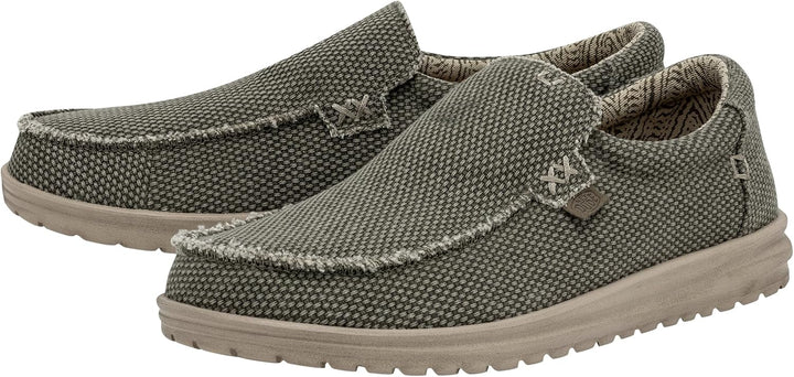 HEYDUDE - Mikka Braided Herren - Slip on Schuhe - Mokassin Stil 38 EU Army, 38 EU Army