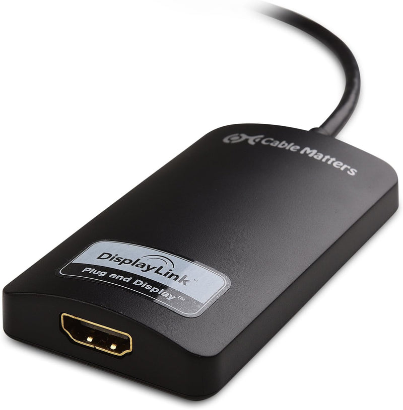 Cable Matters SuperSpeed USB HDMI Adapter (HDMI USB Adapter, USB 3.0 auf HDMI Adapter, USB zu HDMI)