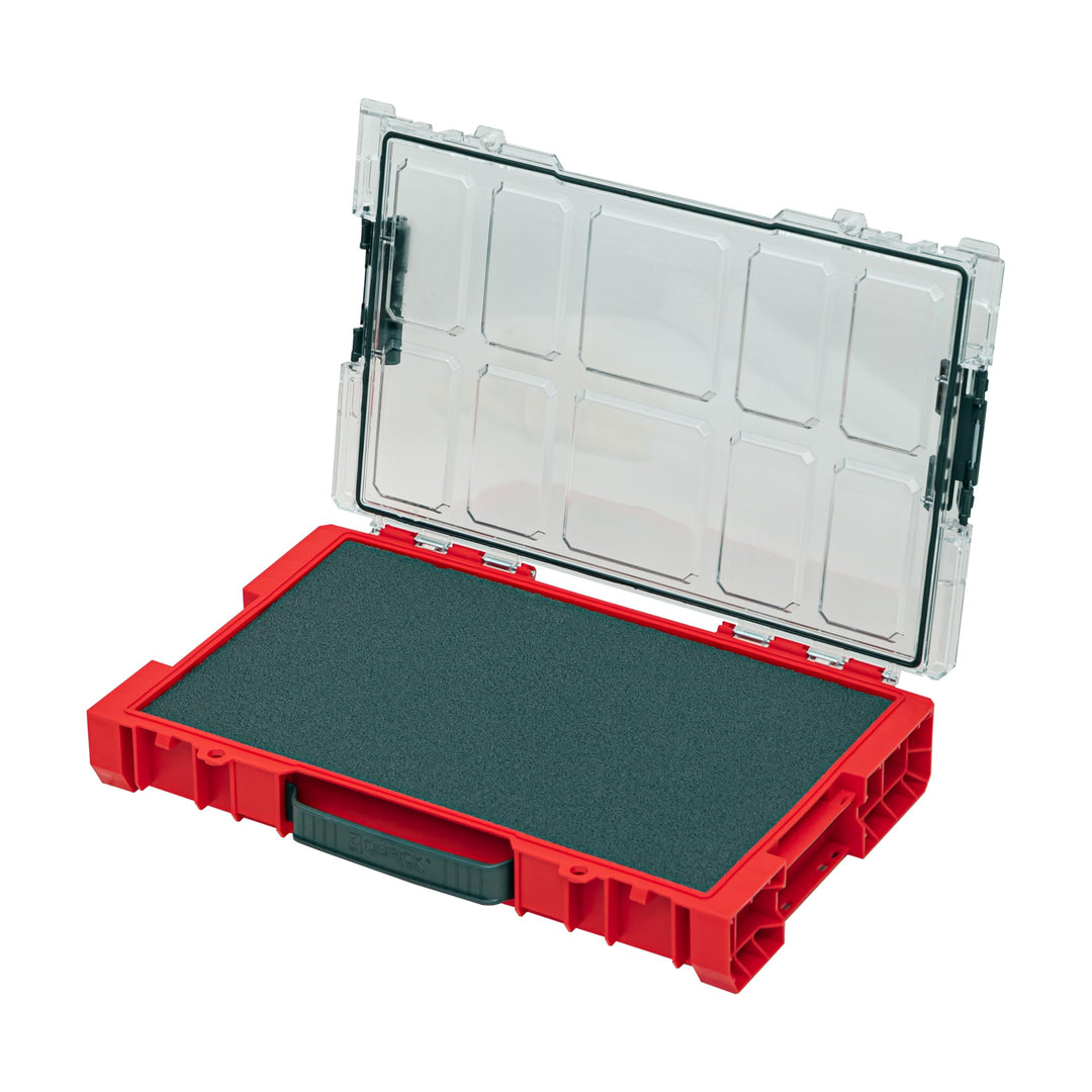 Qbrick System Pro Organizer 100 Mfi Red Ultra HD Sortimentskasten Sortierkasten Schraubenbox Sortier