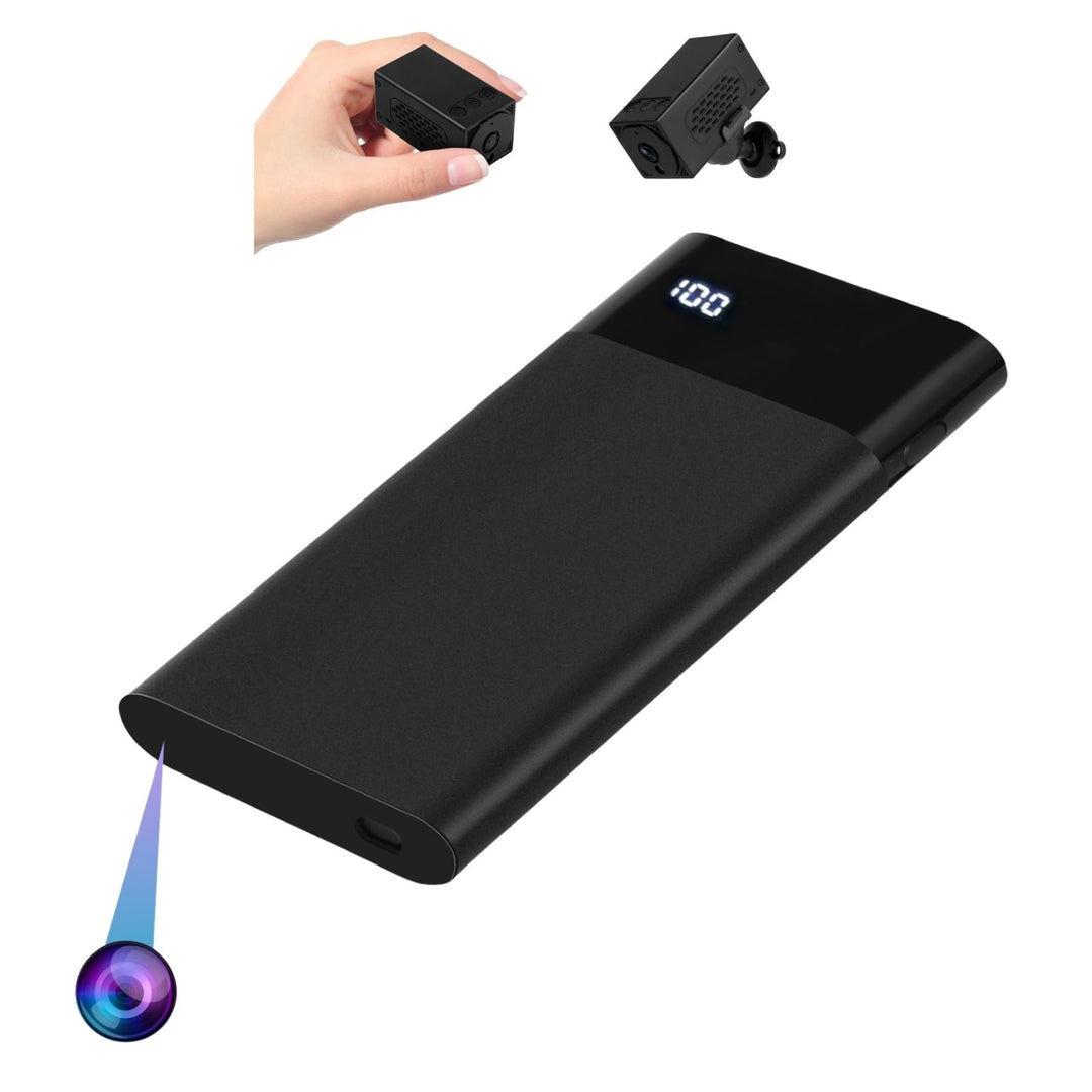 WIWACAM 2K Mini Kamera, 5000mAh Akku, Bewegungsmelder und lokale AI-Erkennung, microSD-Karte Steckpl