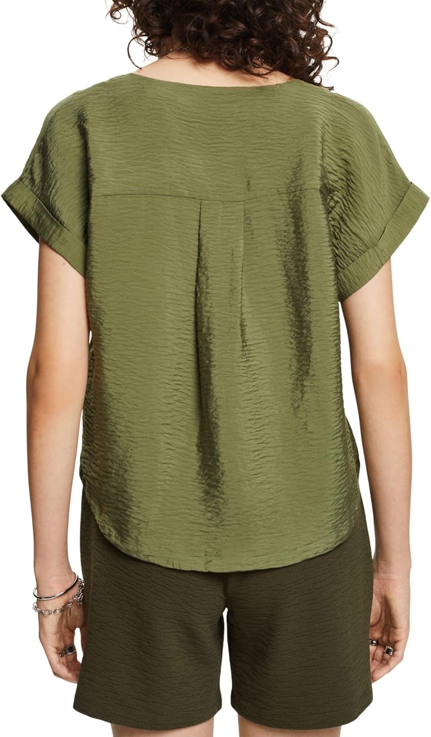 ESPRIT Damen Bluse L 345/Light Khaki, L 345/Light Khaki