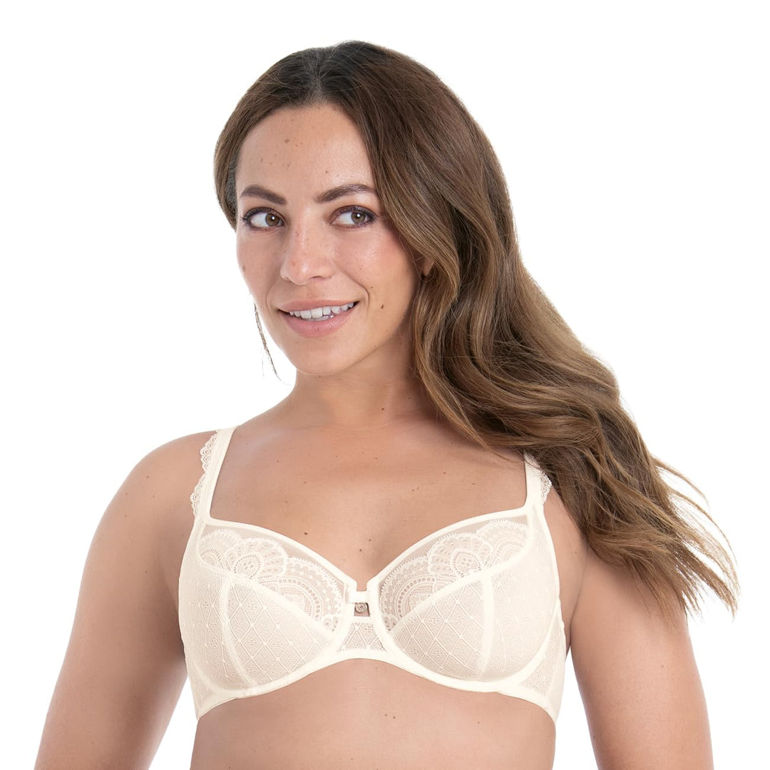 Rosa Faia by Anita Damen Bügel-BH Selma 5634 - Komfort-Spitzen-BH mit Zierstein – stützender Damen B