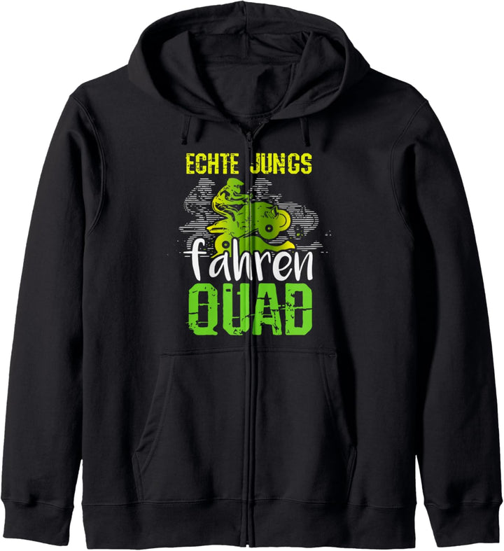 Echte Jungs fahren Quad, Lustiger Spruch Quad-Bike, Kinder Kapuzenjacke