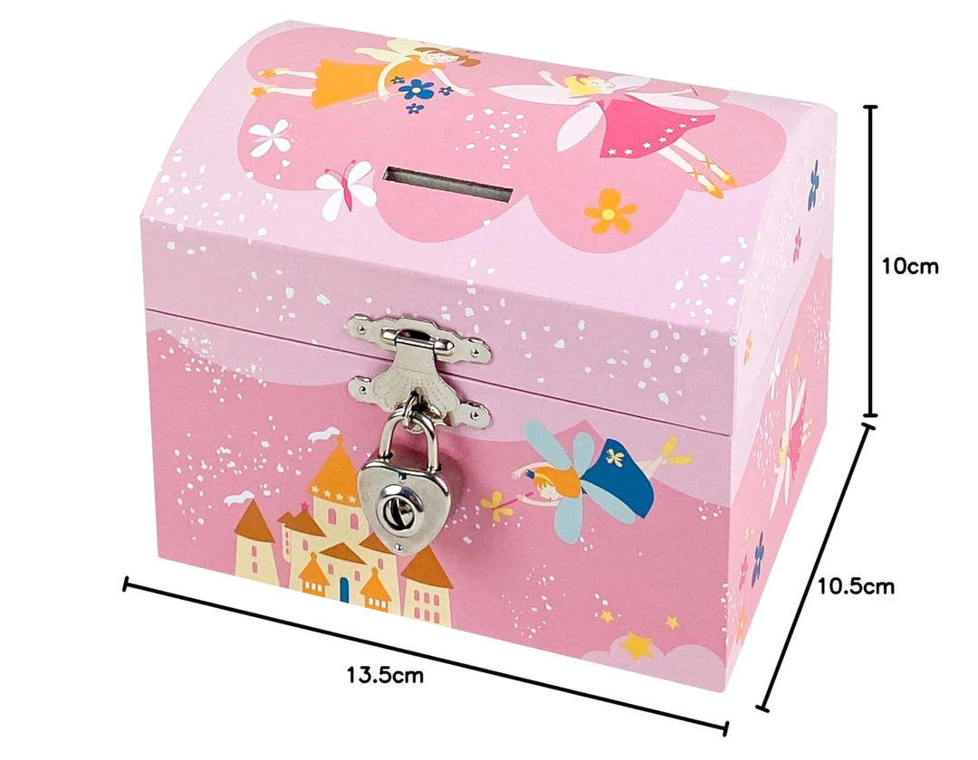 Trousselier S 83504 - Truhe Spardose/Spieluhr "Princess rosa" (Spieldose, Musikdose, Spieluhren) als