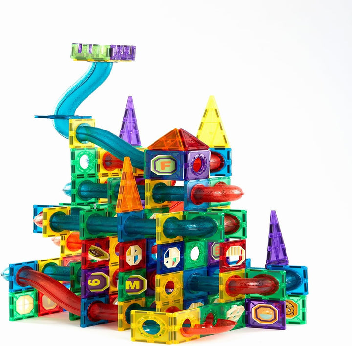 102 Pcs Magnetische Bausteine Spielzeug, Magnetisches Bauspielzeug, Puzzle Baustein Spielzeug, Magne