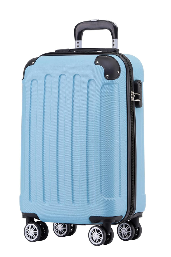 BEIBYE Zwillingsrollen Hardcase Reisekoffer Koffer Trolleys Hartschale in XL-L-M in 14 Farben (Hilmm