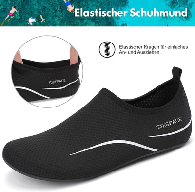 Sixspace Badeschuhe Wasserschuhe Strandschuhe Schnell Trocknend Schwimmschuhe Breathable Aquaschuhe