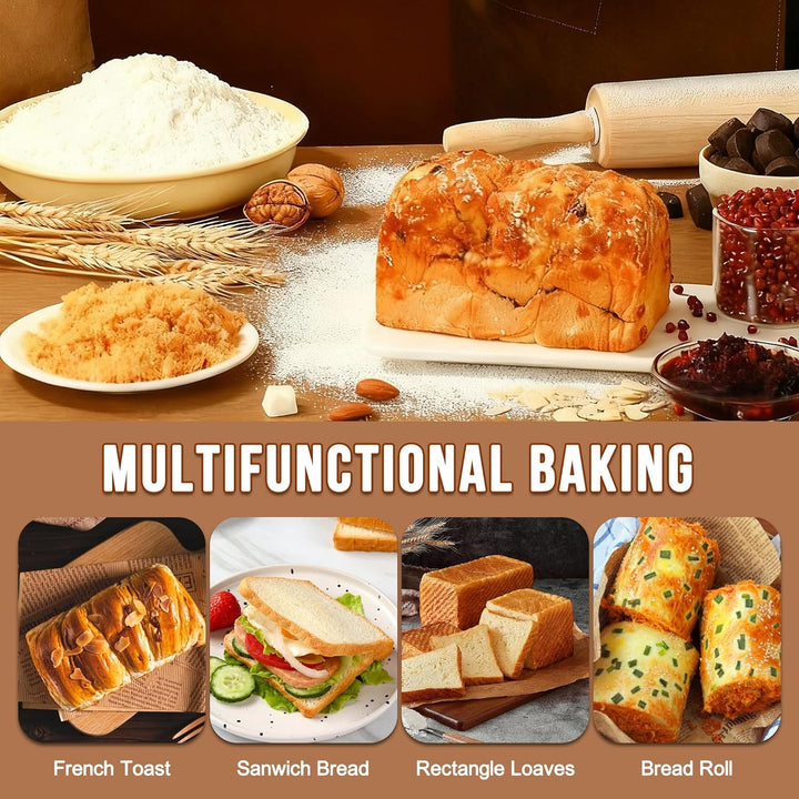 2 Stück Brotbackform mit Deckel, Toastbrot Backform mit Deckel, 450g (1lb) Antihaft Brotform Kastenf