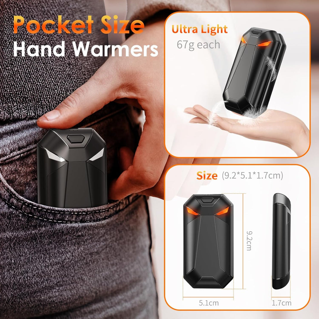YAZEKY Handwärmer Elektrisch Geschenke für Männer - 2er Pack Männer Geschenke Weihnachten Wiederaufl