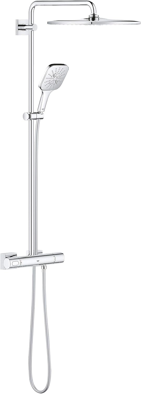 GROHE Rainshower Smartactive 310 - Duschsystem mit Thermostatarmatur (Sicherheitsperre bei 38°C, lan