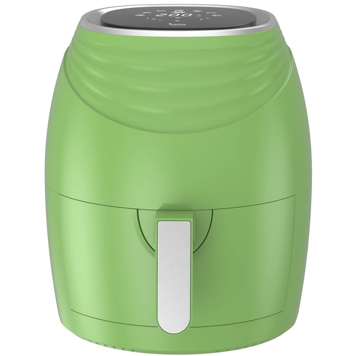 TurboTronic/Digitale Heissluftfritteuse / 3,5L / schwarz, grün. türkis / 1200W / Airfryer mit Timer