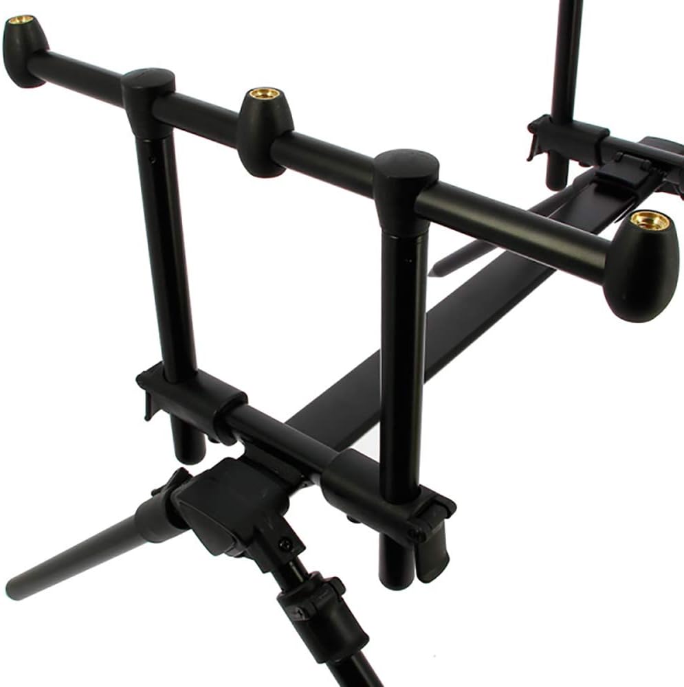 G8DS Voll Einstellbarer 3-Ruten Pod, robust, ideal für Unterwegs, Outdoor, Freizeit, Camping, Angeln
