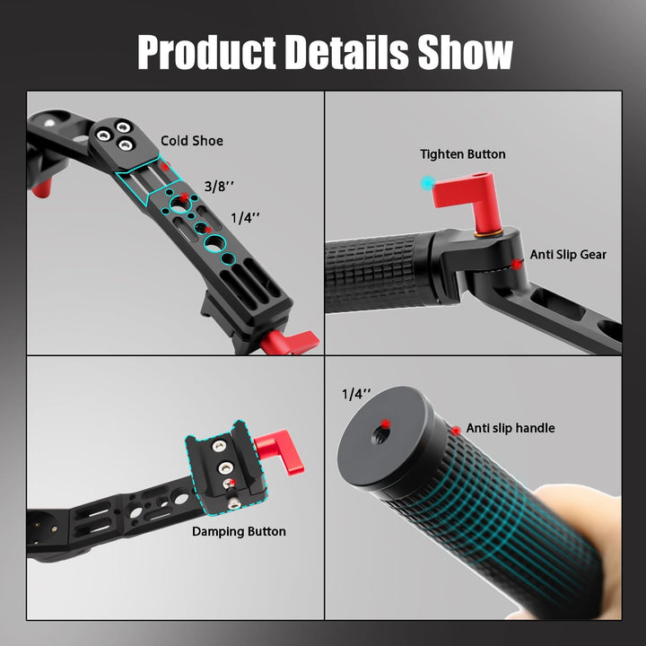 HAFOKO RS2 RS3 Gimbal Handgriff Einstellbar Handhaben Schlinge Verlängerung Halterung Handlich Alumi