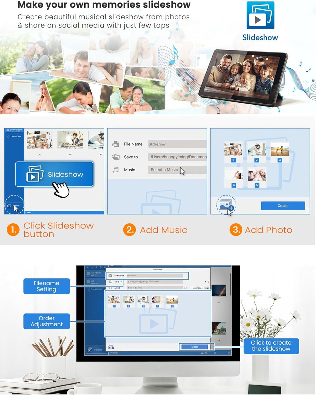 Plustek Foto-Scanner – ePhoto Z300 German Design Award 2018, scannt 4x6 Fotos in 2 s, automatische A